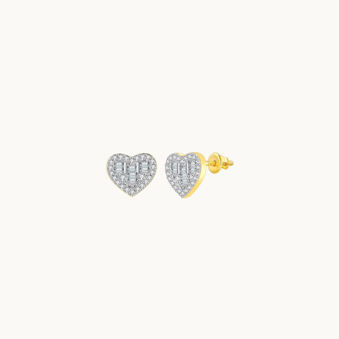 Heart Studs