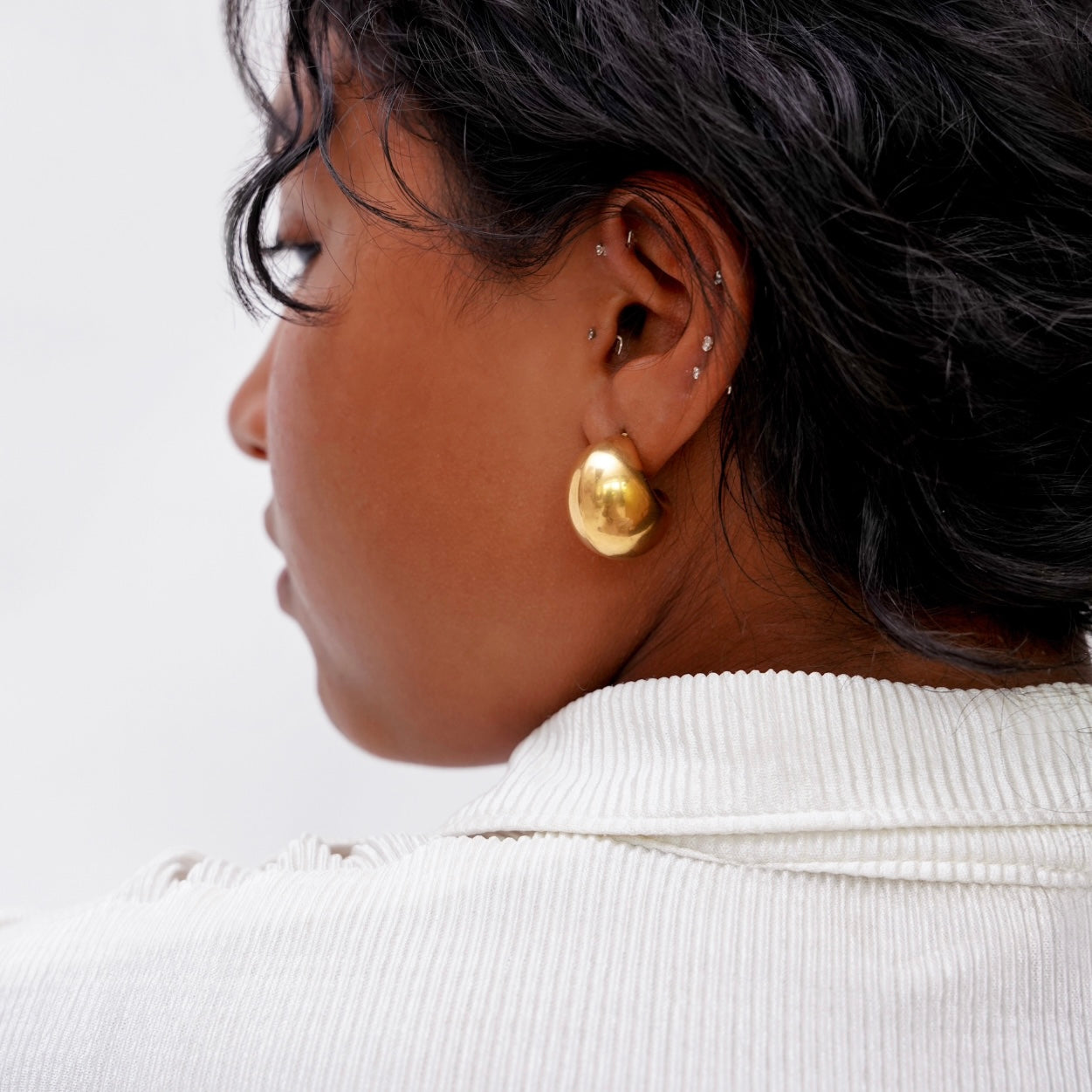 Tear Drop Hoops