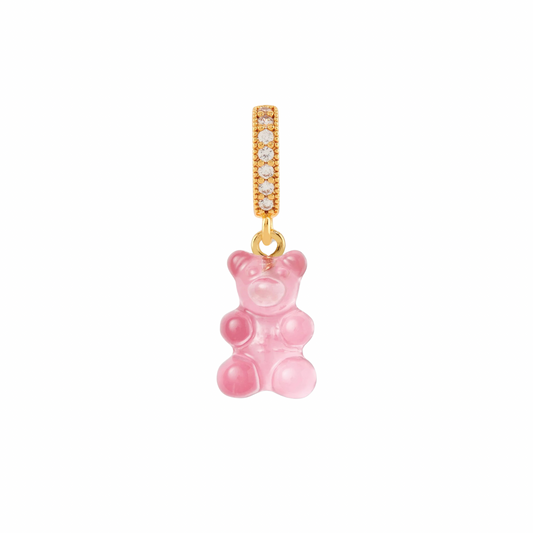 Clear Pink Teddy Bear