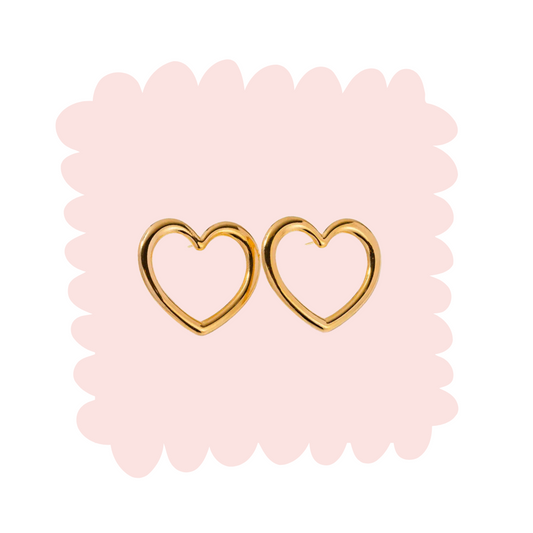 Line Heart Earrings