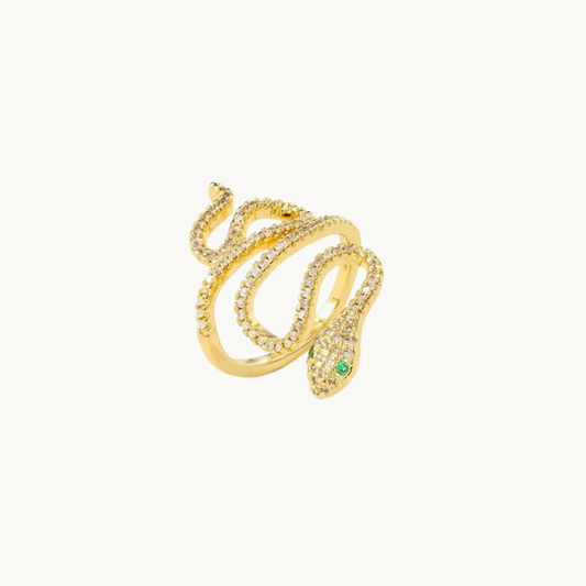 Pavé Snake Ring